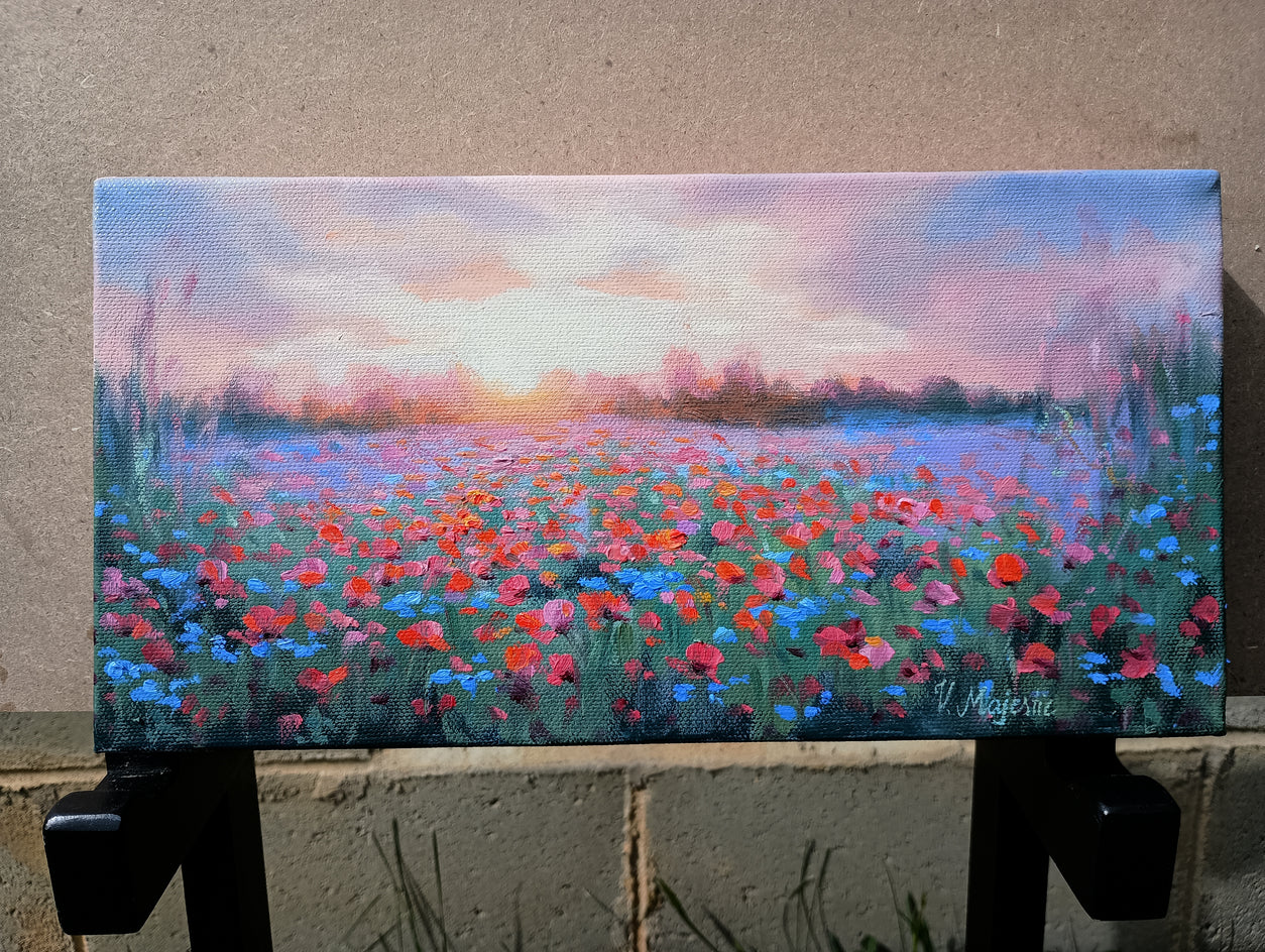 Joyful Meadow Sunrise by Viktoria Majestic |  Context View of Artwork 