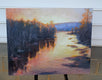 Original art for sale at UGallery.com | Magical Sunset by Viktoria Majestic | $2,375 | oil painting | 24' h x 30' w | thumbnail 3