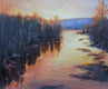 Original art for sale at UGallery.com | Magical Sunset by Viktoria Majestic | $2,375 | oil painting | 24' h x 30' w | thumbnail 1