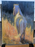 Original art for sale at UGallery.com | Through Sunshine by Viktoria Majestic | $850 | oil painting | 14' h x 11' w | thumbnail 3