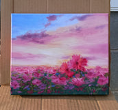 Original art for sale at UGallery.com | The Last Hour Before Sunset by Viktoria Majestic | $375 | oil painting | 8' h x 10' w | thumbnail 3