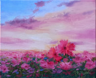 Original art for sale at UGallery.com | The Last Hour Before Sunset by Viktoria Majestic | $375 | oil painting | 8' h x 10' w | thumbnail 1