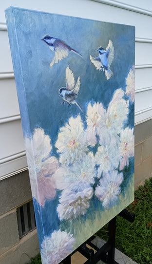 The Peony Garden by Viktoria Majestic |  Side View of Artwork 