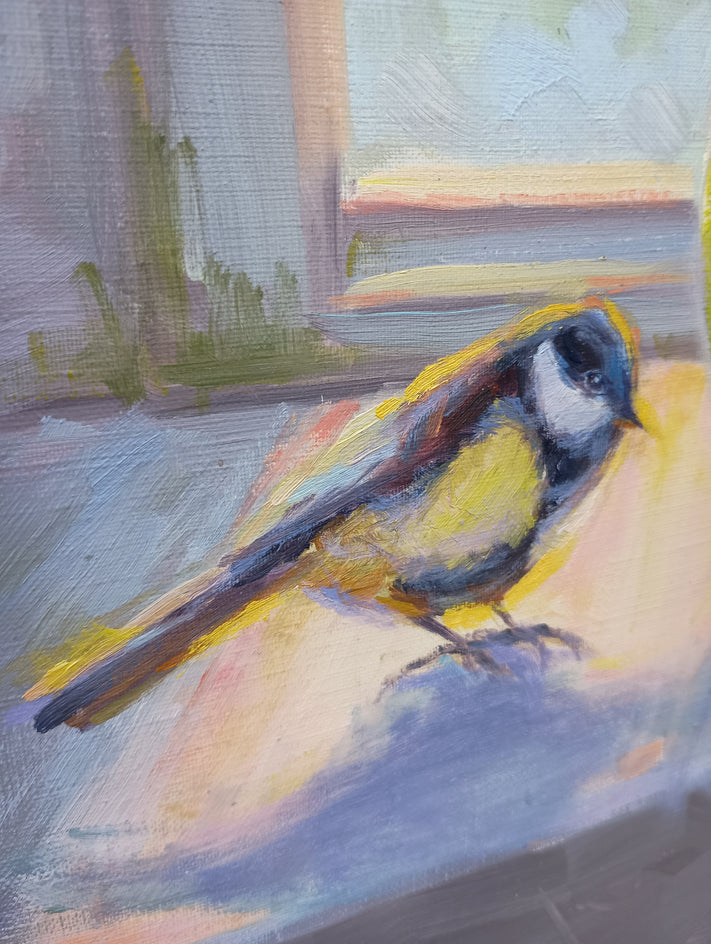 The Spring Morning Visitors by Viktoria Majestic |  Closeup View of Artwork 