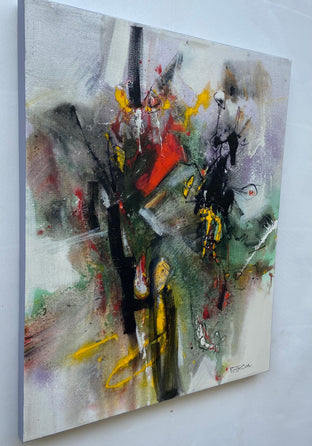 Green Field by Voskan Galstian |  Side View of Artwork 