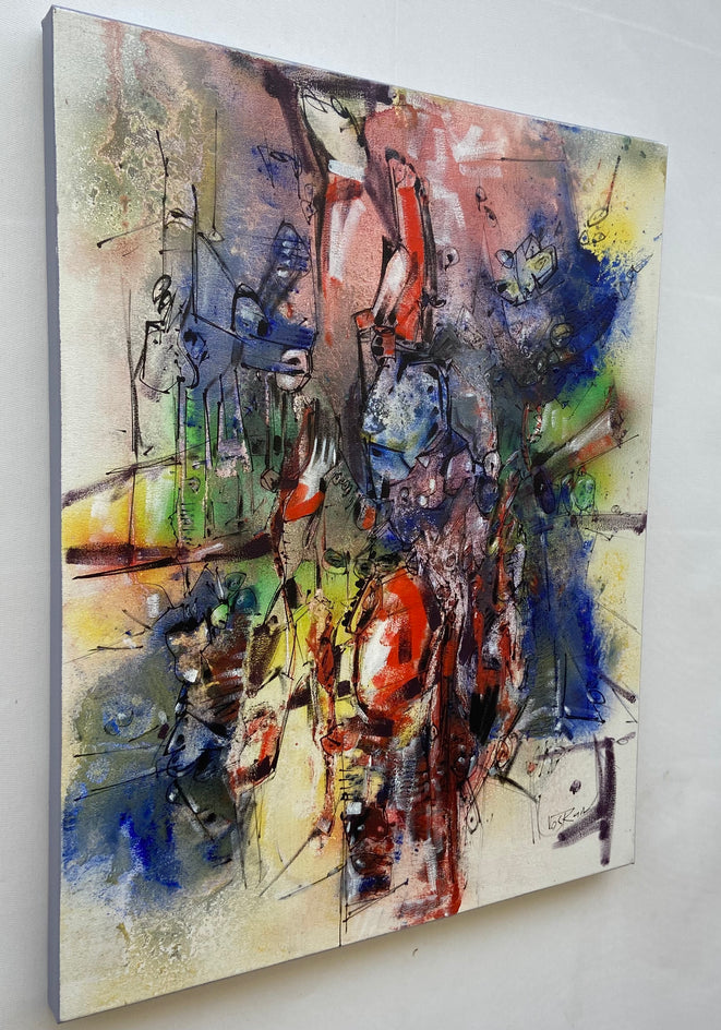 Impression of Blue Sky by Voskan Galstian |  Side View of Artwork 