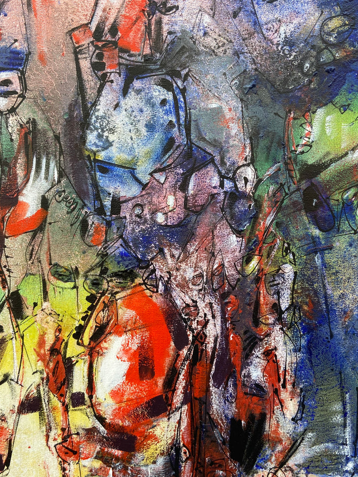 Impression of Blue Sky by Voskan Galstian |  Closeup View of Artwork 