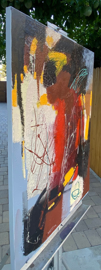 Warm Dusk by Voskan Galstian |  Side View of Artwork 