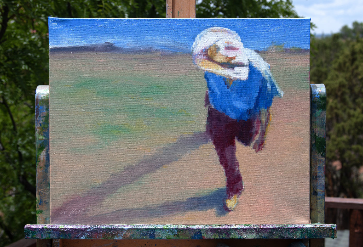 Casting a Shadow on a Blue Sky by Warren Keating |  Context View of Artwork 