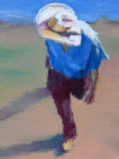 Casting a Shadow on a Blue Sky by Warren Keating |   Closeup View of Artwork 