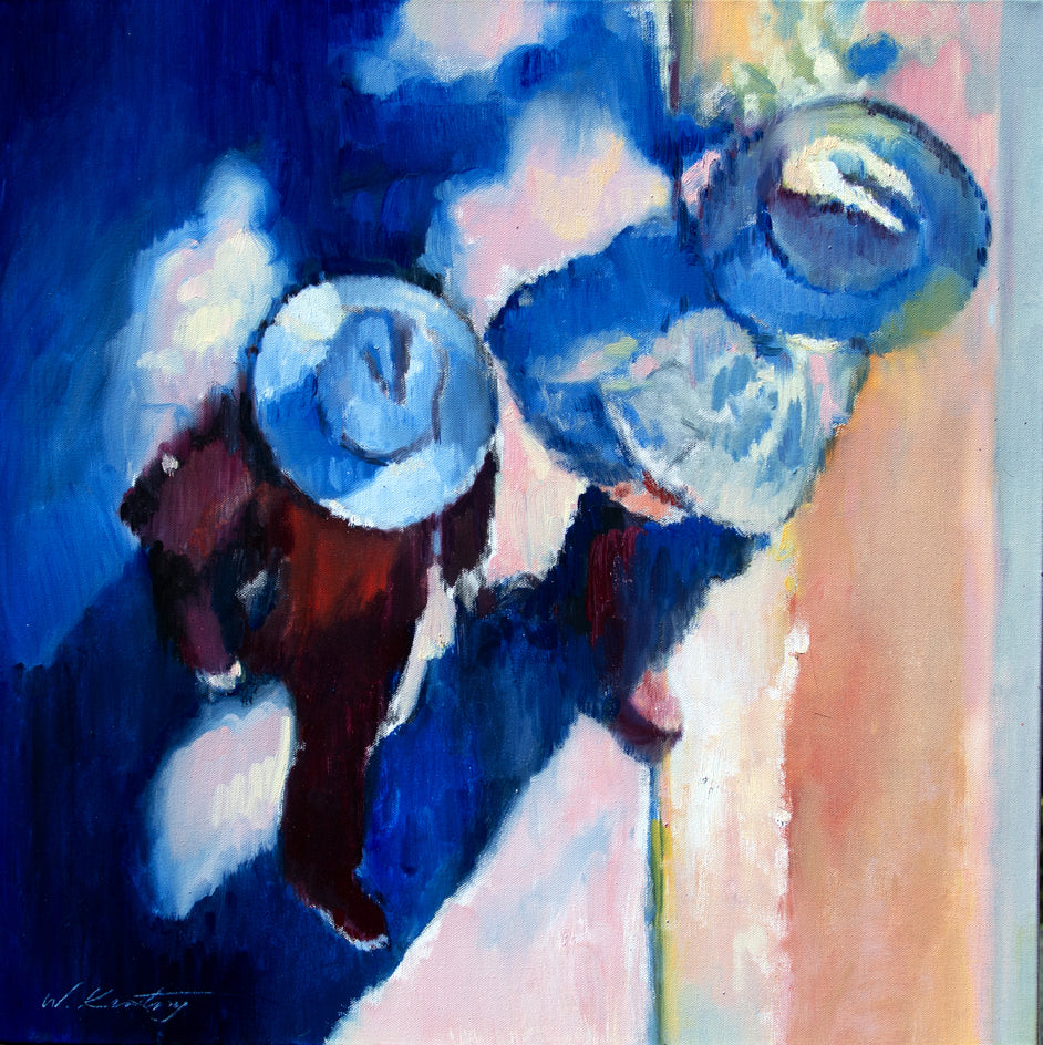 Hats and Shadows in Santa Fe by Warren Keating |  Artwork Main Image 