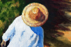 Original art for sale at UGallery.com | Spring Shadows and Straw Hat by Warren Keating | $1,950 | oil painting | 16' h x 20' w | thumbnail 4