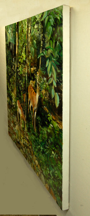 The Watchful Doe by Onelio Marrero |  Side View of Artwork 