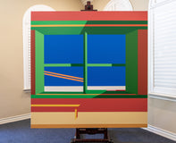 Original art for sale at UGallery.com | Window16 by Wenjie Jin | $4,000 | acrylic painting | 60' h x 60' w | thumbnail 3