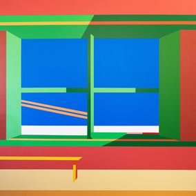 Original art for sale at UGallery.com | Window16 by Wenjie Jin | $4,000 | acrylic painting | 60' h x 60' w