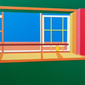 Original art for sale at UGallery.com | Window1 by Wenjie Jin | $2,400 | acrylic painting | 47.24' h x 47.24' w