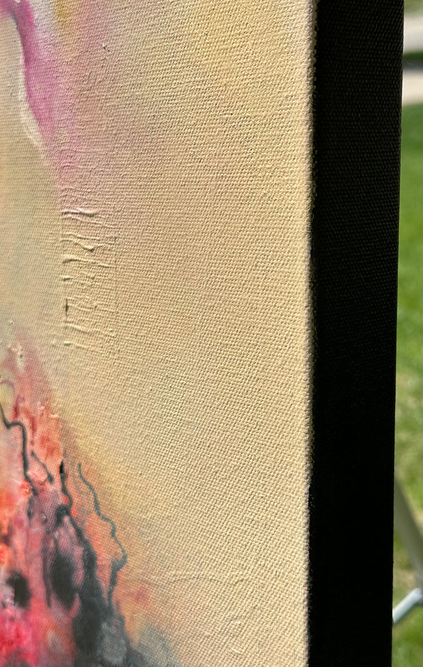 Blooming in the Sky by Yamilet Sempe |  Side View of Artwork 