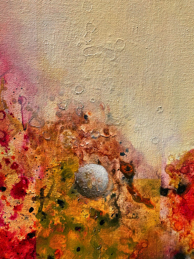 Blooming in the Sky by Yamilet Sempe |   Closeup View of Artwork 