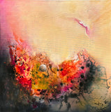 Original art for sale at UGallery.com | Blooming in the Sky by Yamilet Sempe | $1,050 | mixed media artwork | 24' h x 24' w | thumbnail 1