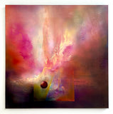 Original art for sale at UGallery.com | Breath of Eternity by Yamilet Sempe | $4,300 | mixed media artwork | 36' h x 36' w | thumbnail 3