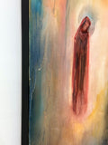 Original art for sale at UGallery.com | Daughter of the Moon by Yamilet Sempe | $2,700 | mixed media artwork | 36' h x 24' w | thumbnail 2