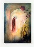 Original art for sale at UGallery.com | Daughter of the Moon by Yamilet Sempe | $2,700 | mixed media artwork | 36' h x 24' w | thumbnail 3