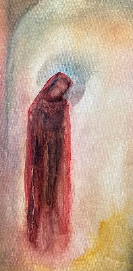 Daughter of the Moon by Yamilet Sempe |  Closeup View of Artwork 