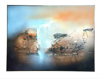 Original art for sale at UGallery.com | Dragonfly Paradise by Yamilet Sempe | $1,500 | mixed media artwork | 18' h x 24' w | thumbnail 3