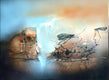 Original art for sale at UGallery.com | Dragonfly Paradise by Yamilet Sempe | $1,500 | mixed media artwork | 18' h x 24' w | thumbnail 1