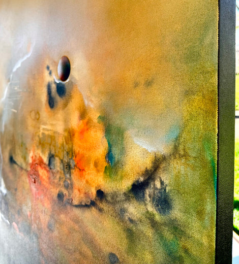 Hold to the Light by Yamilet Sempe |  Side View of Artwork 