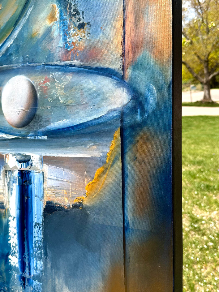 Holy Light by Yamilet Sempe |  Side View of Artwork 