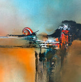 Original art for sale at UGallery.com | Liberty by Yamilet Sempe | $2,200 | mixed media artwork | 36' h x 36' w | thumbnail 4