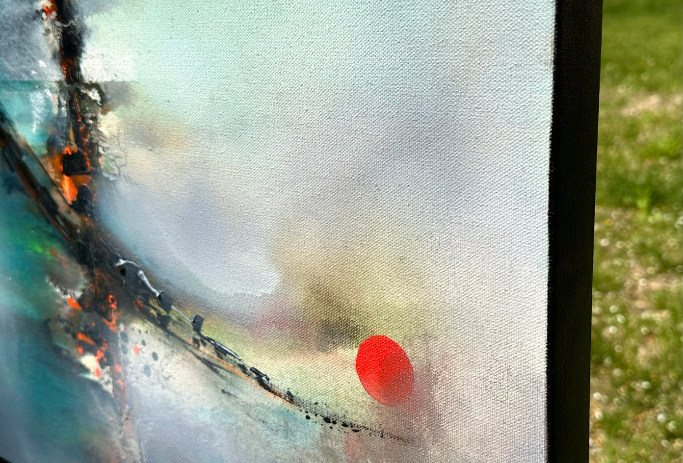 Next Step by Yamilet Sempe |  Side View of Artwork 