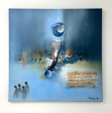 Original art for sale at UGallery.com | Ocultas Scientias by Yamilet Sempe | $1,650 | mixed media artwork | 24' h x 24' w | thumbnail 3