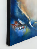 Original art for sale at UGallery.com | Spiritual Secret by Yamilet Sempe | $2,800 | mixed media artwork | 24' h x 36' w | thumbnail 2