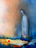 Original art for sale at UGallery.com | Spiritual Secret by Yamilet Sempe | $2,800 | mixed media artwork | 24' h x 36' w | thumbnail 4