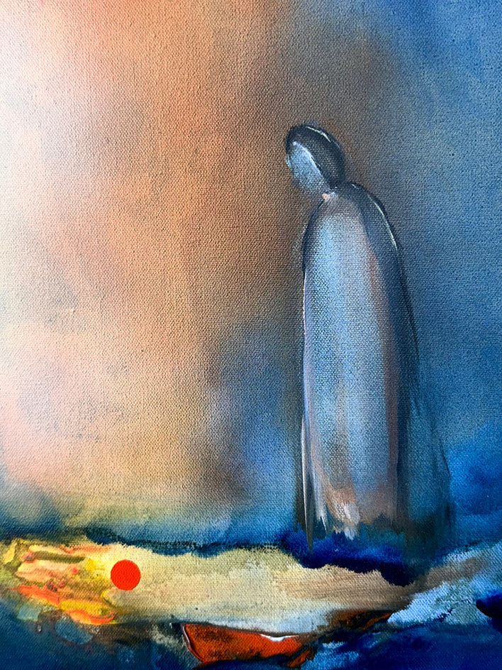 Spiritual Secret by Yamilet Sempe |  Closeup View of Artwork 