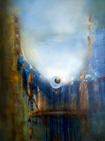 mixed media artwork by Yamilet Sempe titled The Seven Lights