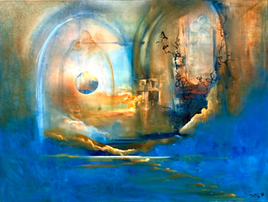 mixed media artwork by Yamilet Sempe titled Towards the Light