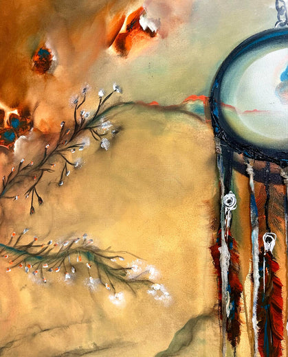 Trapped in Your Dreams by Yamilet Sempe |   Closeup View of Artwork 