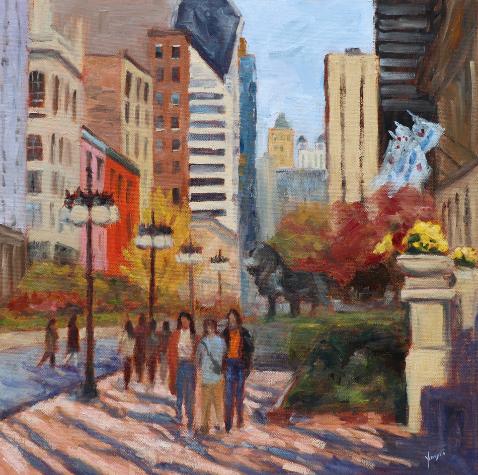 Autumn Glow at Art Institute of Chicago by Yangzi Xu |  Artwork Main Image 