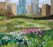 Original art for sale at UGallery.com | Lurie Garden by Yangzi Xu | $1,100 | oil painting | 24' h x 18' w | thumbnail 4