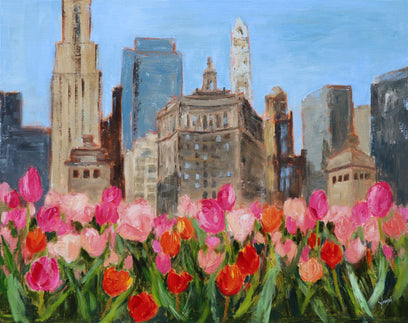 Magnificent Mile in Bloom by Yangzi Xu | Artwork Main Image