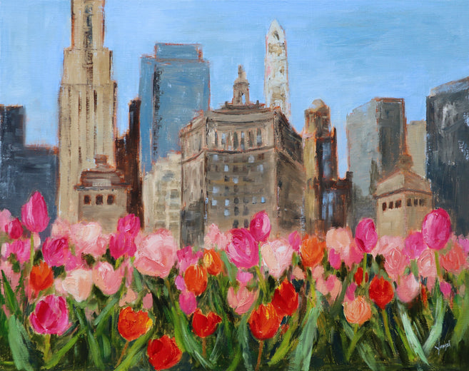 Magnificent Mile in Bloom by Yangzi Xu |  Artwork Main Image 