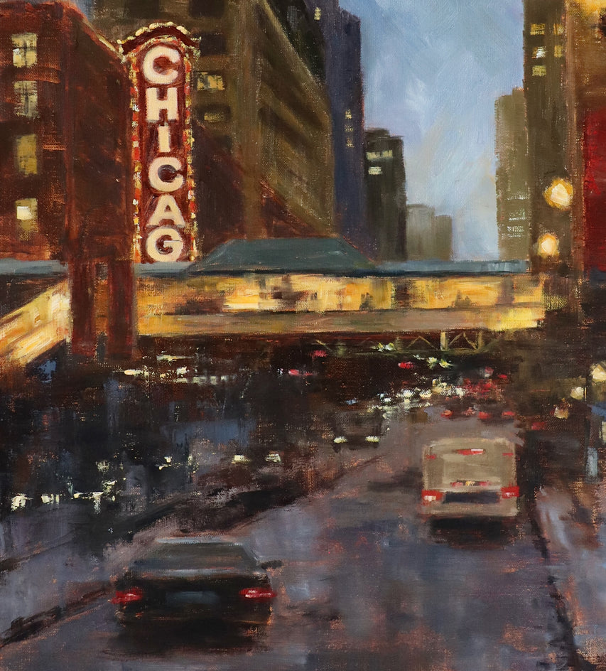 State Street Rhythm by Yangzi Xu |  Closeup View of Artwork 