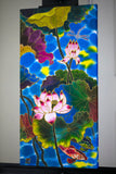 Original art for sale at UGallery.com | Friendly Fishes-3 by Yelena Sidorova | $600 | mixed media artwork | 24' h x 12' w | thumbnail 3