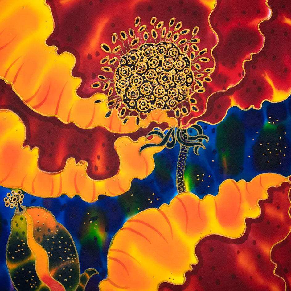 Poppies-3 by Yelena Sidorova |  Closeup View of Artwork 