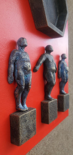 Balance IV (Red) by Yelitza Diaz |   Closeup View of Artwork 