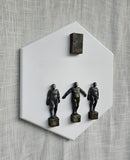 Original art for sale at UGallery.com | Hexagonal Balance III by Yelitza Diaz | $500 | mixed media artwork | 16' h x 14' w | thumbnail 2