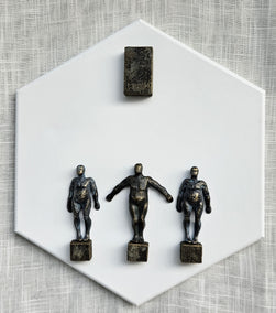 mixed media artwork by Yelitza Diaz titled Hexagonal Balance III